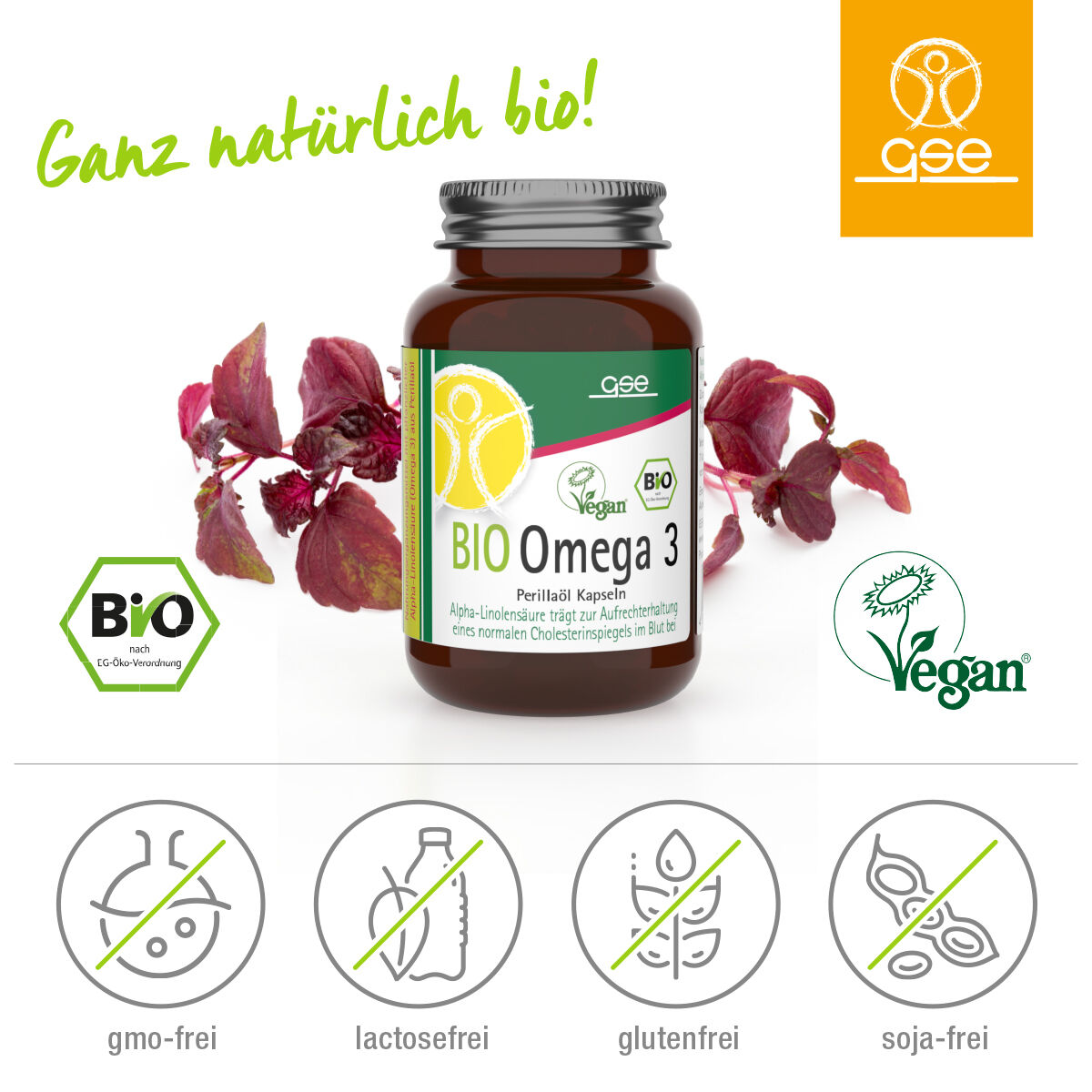 Omega 3 Perillaöl Kapseln (Bio)