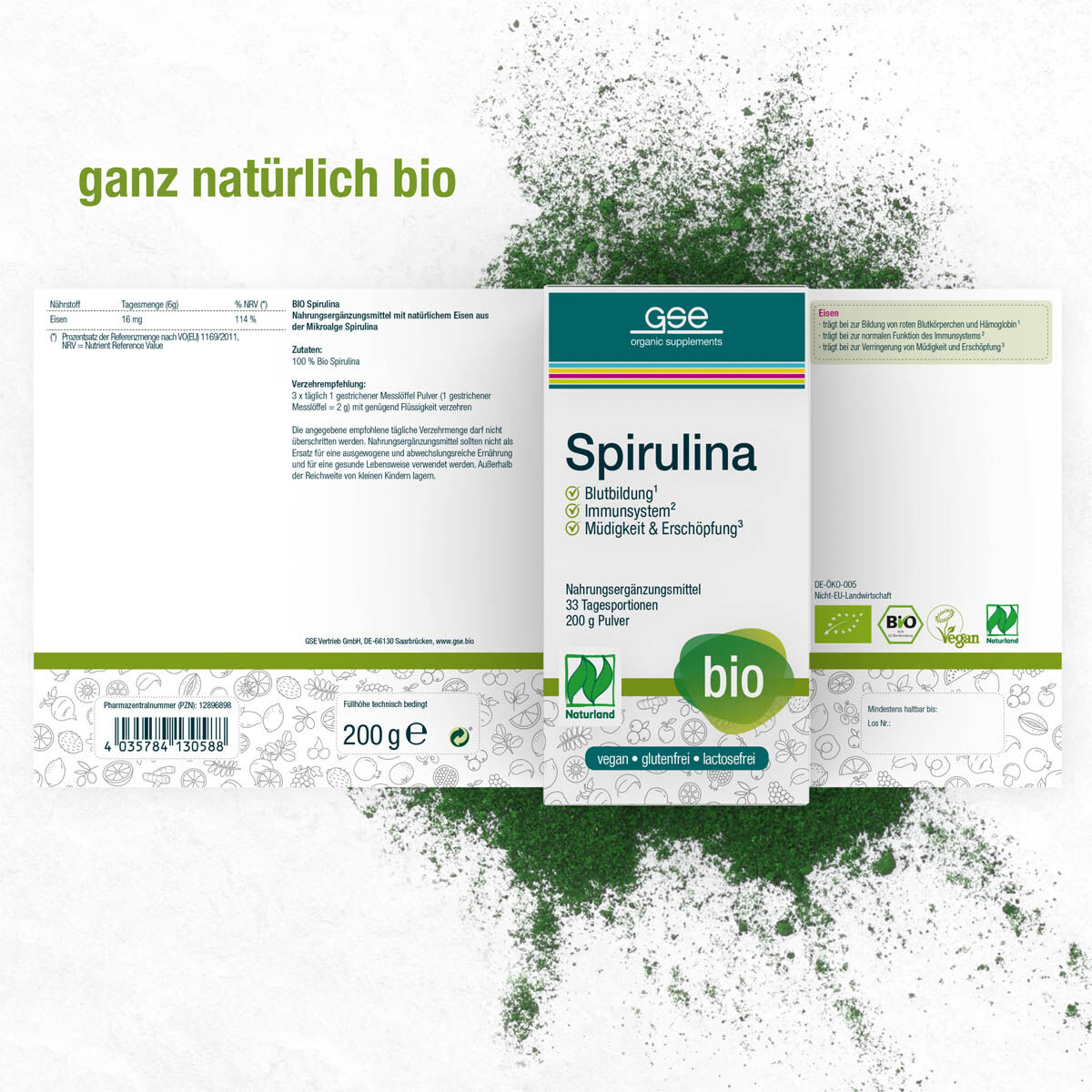 Naturland Bio Spirulina (Pulver)
